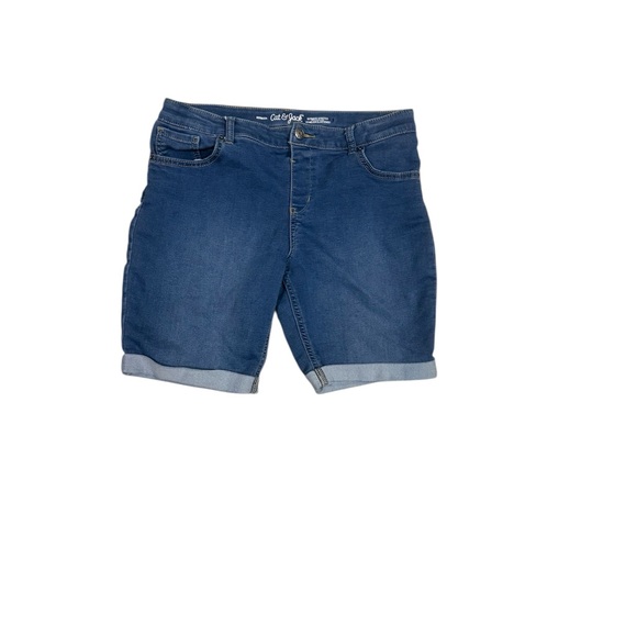 Cat & Jack Other - Cat & Jack Dark Blue Bermuda Jean Shorts Sz 14/16 EUC